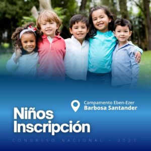 Inscripción para niños de 5 a 10 años.